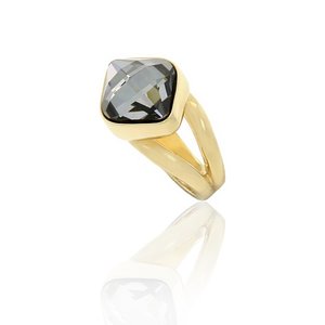 GEMMA - Un favoloso anello in oro chiaro e pietra fumé che dona lucentezza.
Pensato per donne ricche di fascino!

Disponibile in diverse misure: dalla 9 alla 25. - A.Z. Bigiotterie