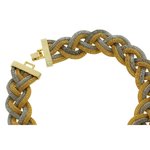 BRAID CHAIN - Un girocollo con un motivo a maglia intrecciato in oro chiaro e rodio: un gioiello perfetto per una serata chic! - A.Z. Bigiotterie