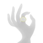 WAVE - Elegant and modern, this ring can be worn with any outfit!
Jewel made of light gold and white resin, available from size 9 to 25. - A.Z. Bigiotterie